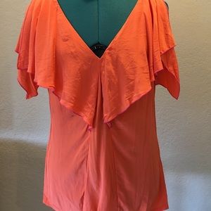 Silk Ruffle BCBG Blouse